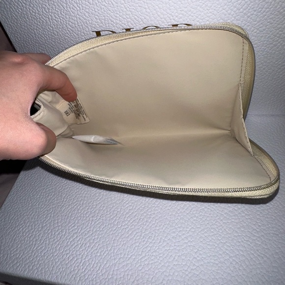 NIB Authentic Dior Natural Canvas Clutch Pouch - Picture 5 of 5
